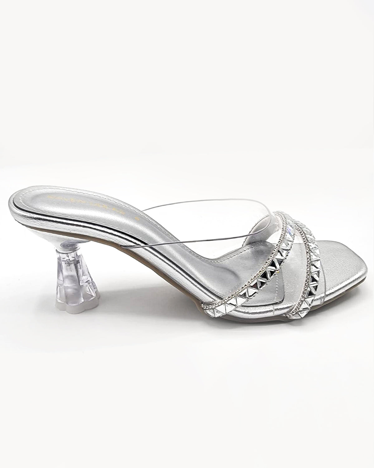 Moonlight Glass Mule (Silver)