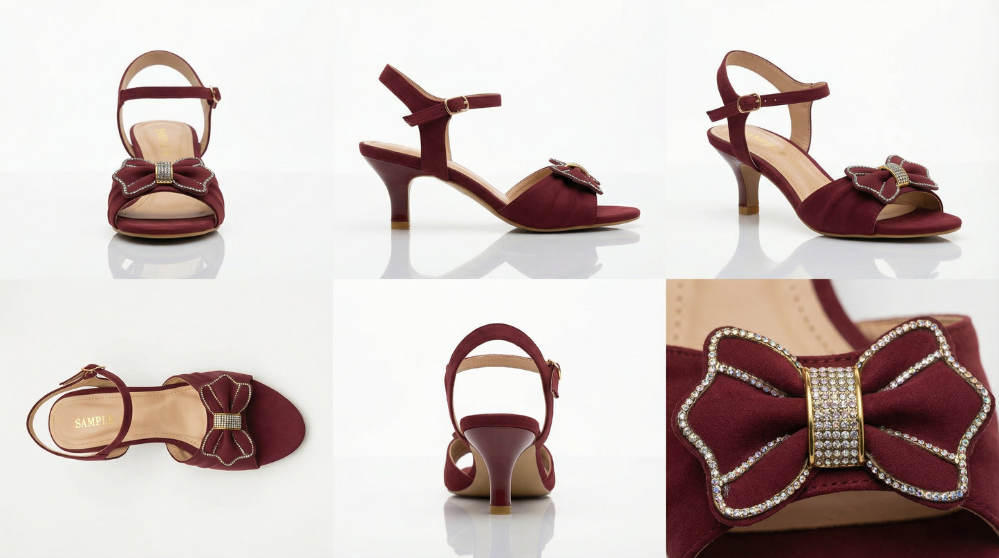 Ruby Bow Luxe Sandals