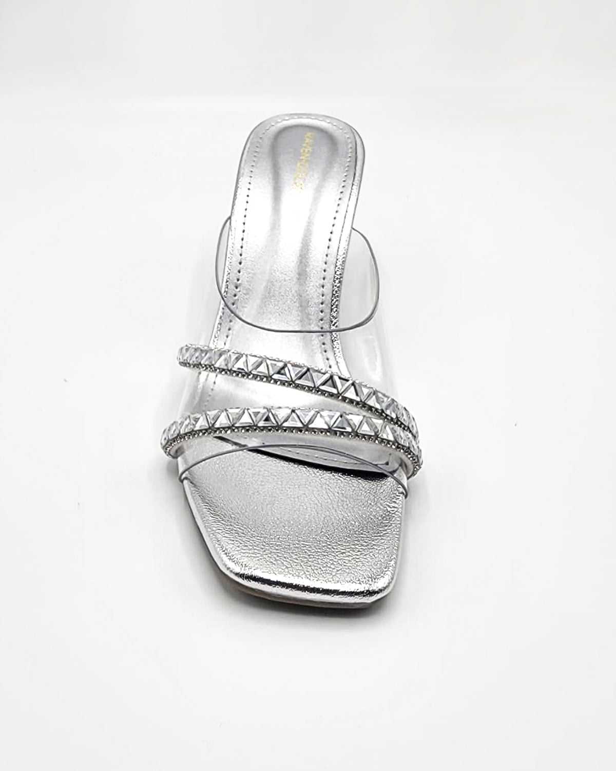 Moonlight Glass Mule (Silver)