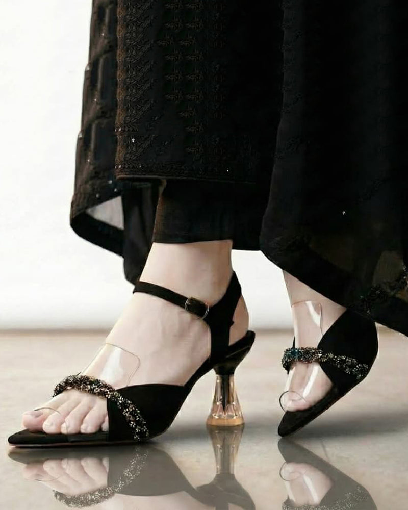 Black Strappy Sandals