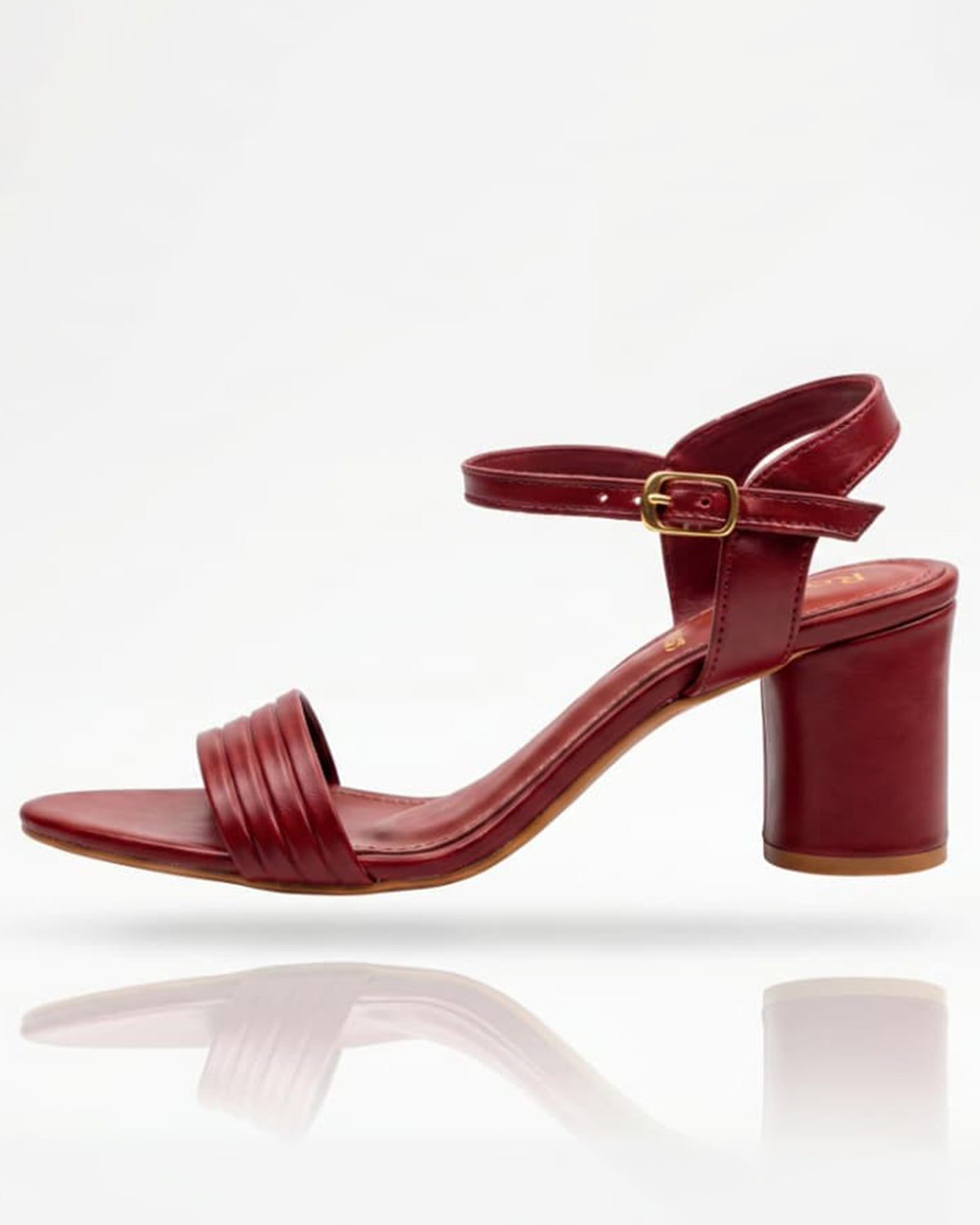 Maroon Strappy Sandals