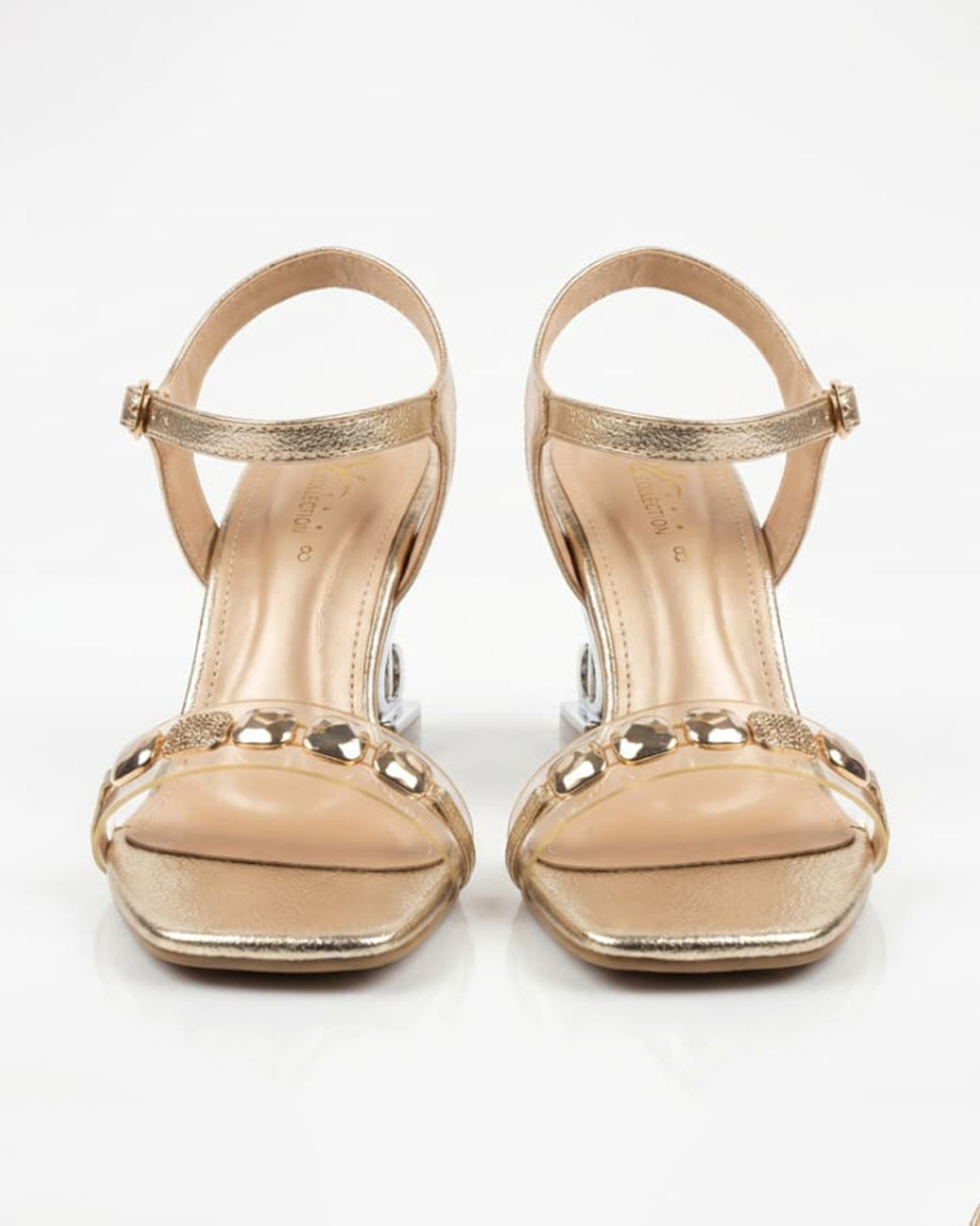 Royal Gold Emblem Sandals