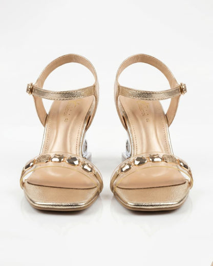 Royal Gold Emblem Sandals