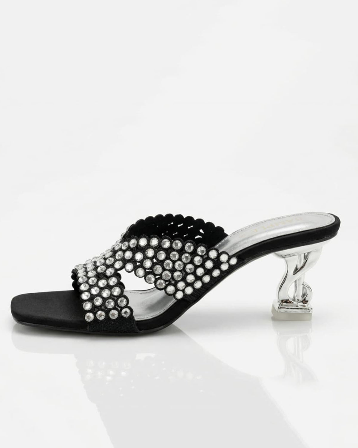 Midnight Crystal Luxe Mule