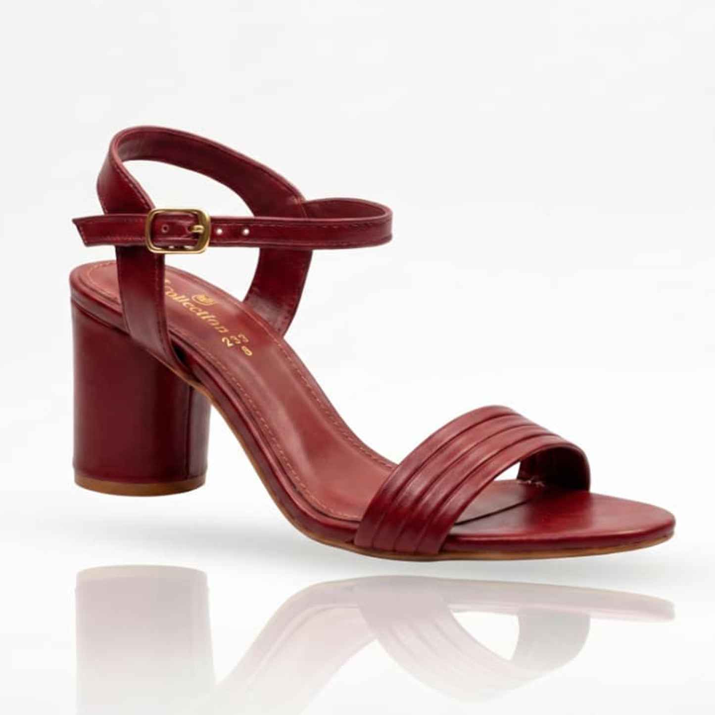 Maroon Strappy Sandals