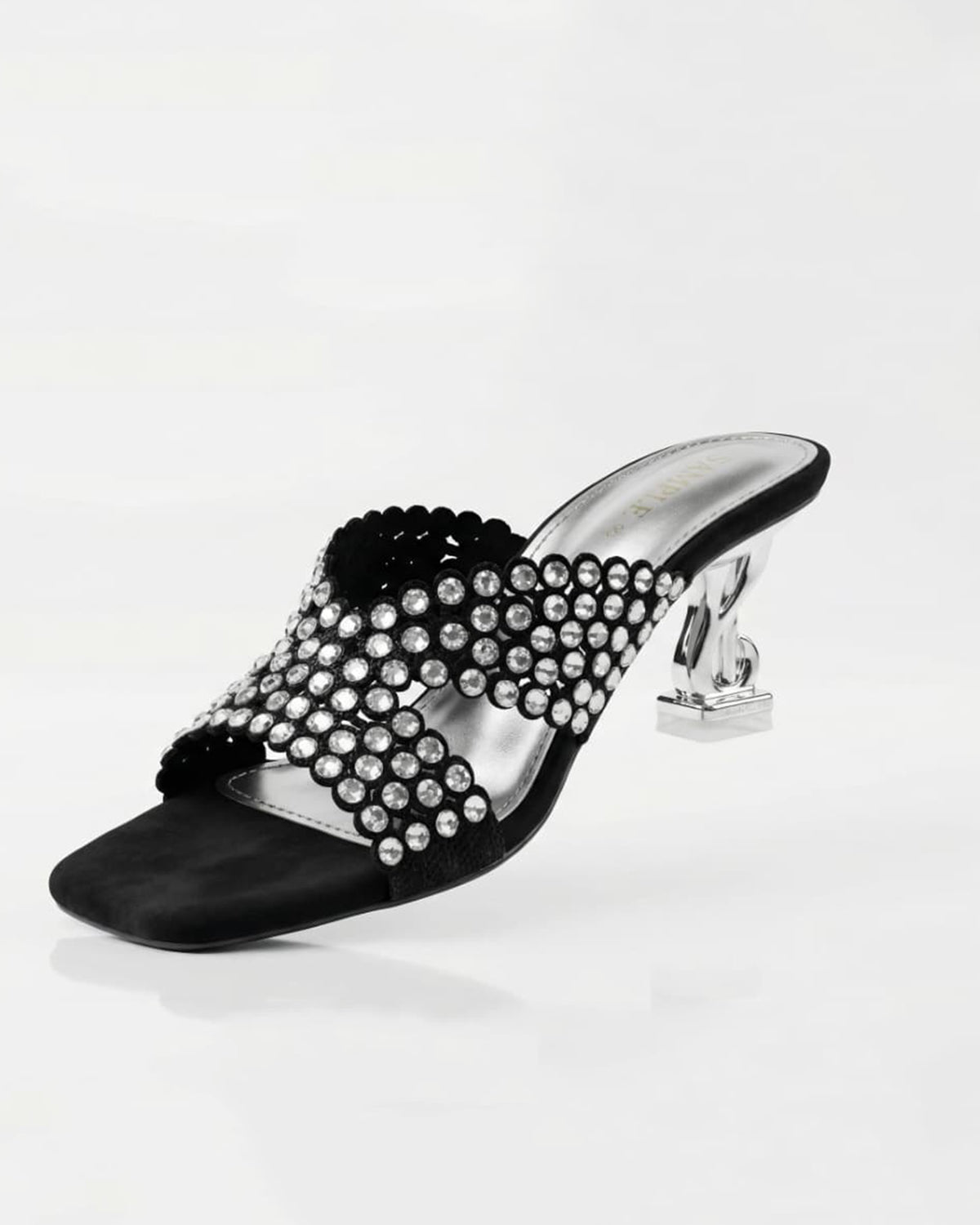 Midnight Crystal Luxe Mule