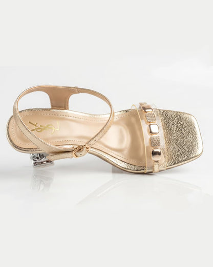 Royal Gold Emblem Sandals