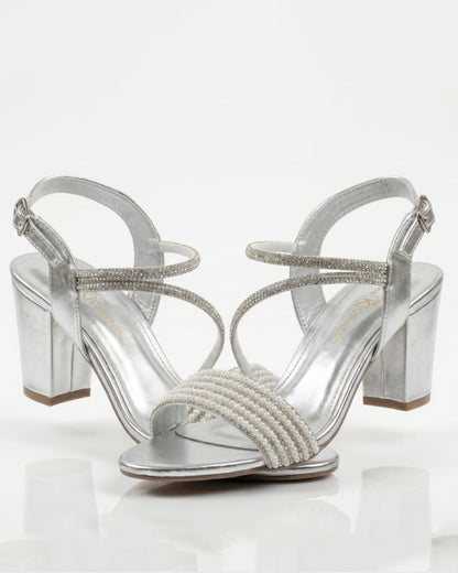 Moonlight Pearl Strap Heels