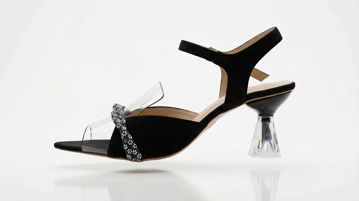 Black Strappy Sandals