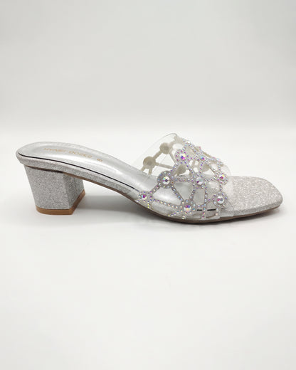 Silver Stardust Mule
