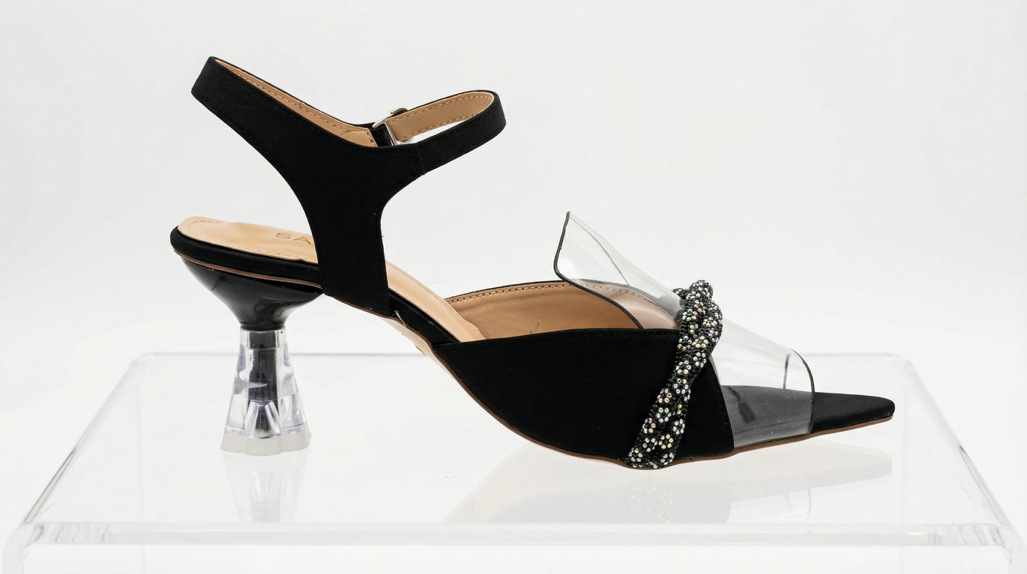 Black Strappy Sandals