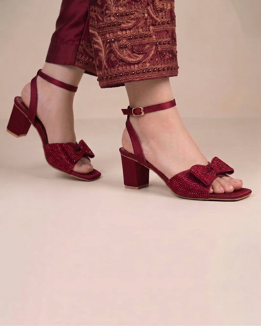 Ruby Bow Luxe Sandals