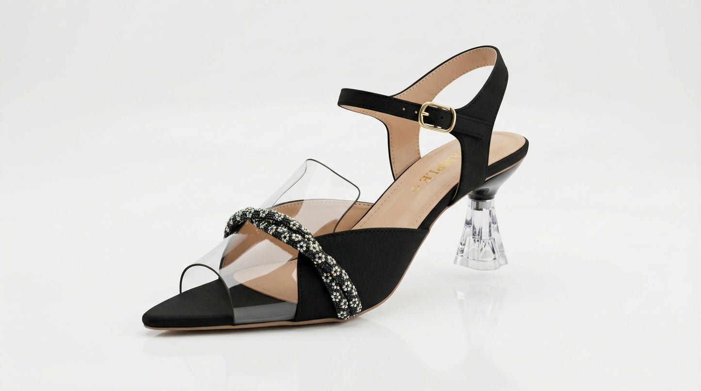 Black Strappy Sandals