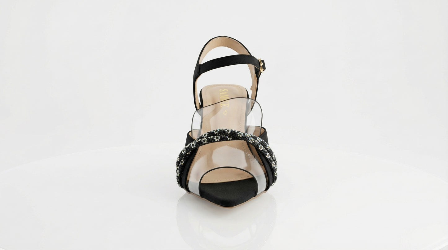 Black Strappy Sandals